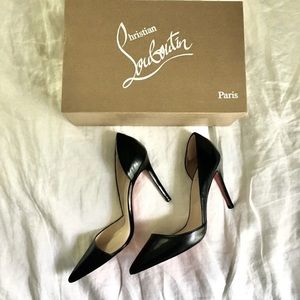 Christian Louboutin heels- black helmut style